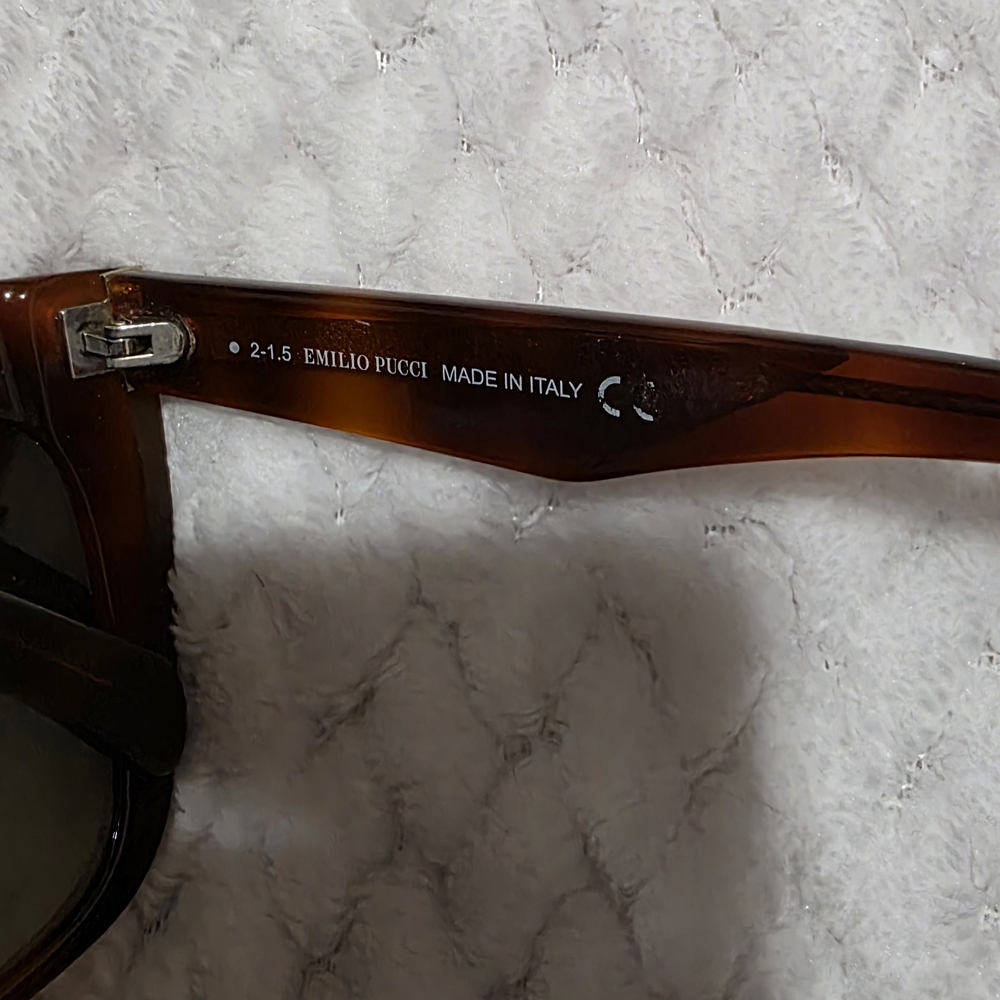 Emilio Pucci Sunglasses with Brown Lenses and Patterned Frame - Picture 8 of 13